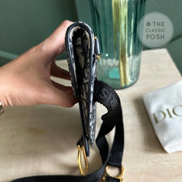 ❌SOLD❌Christian Dior Saddle Crossbody Beige Oblique Jacquard Belt Bag Pouch - Picture 4 of 10